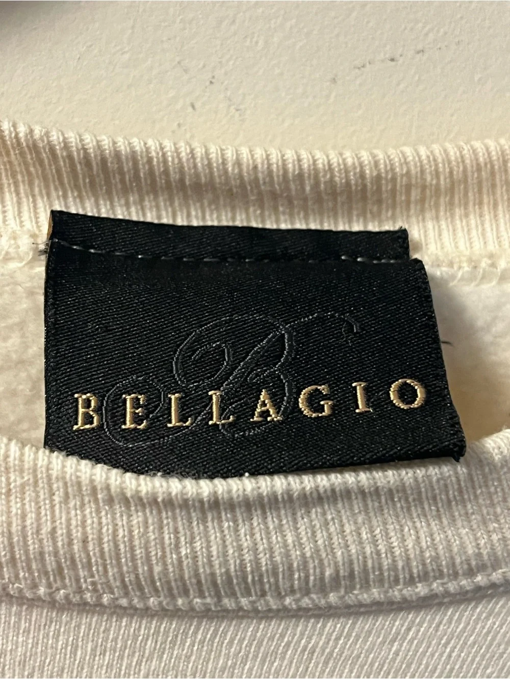 Bellagio Hotel Casino Graphic Sweater Beige Vintage 90s  XL Cotton